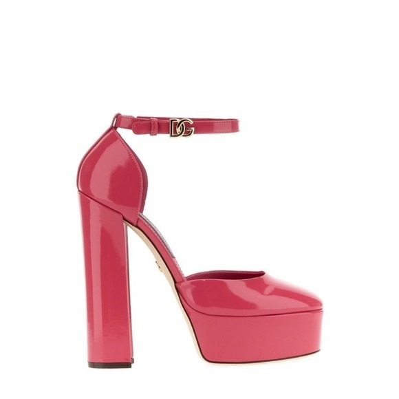 Dolce & Gabbana Glossy Leather Platform Pumps - NWT - Picture 1 of 4